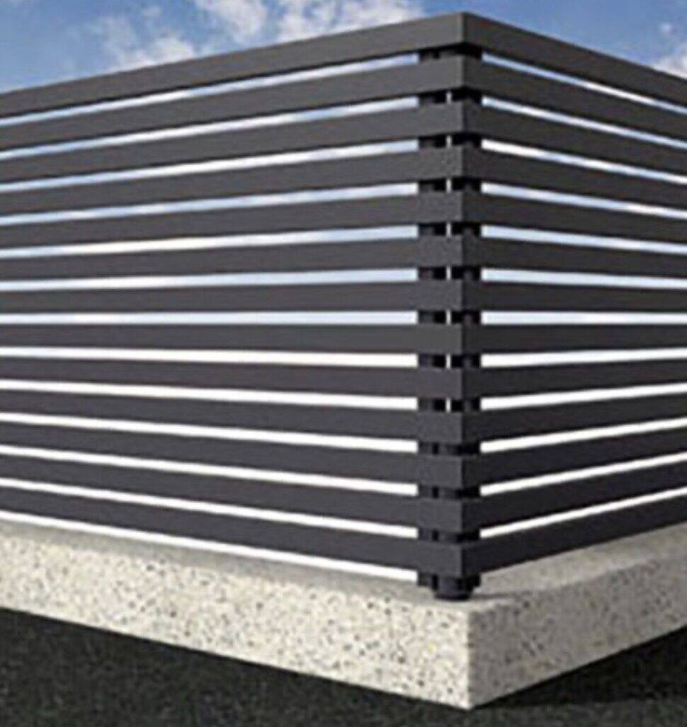 Detalj ugla LINEA ograde, antracit